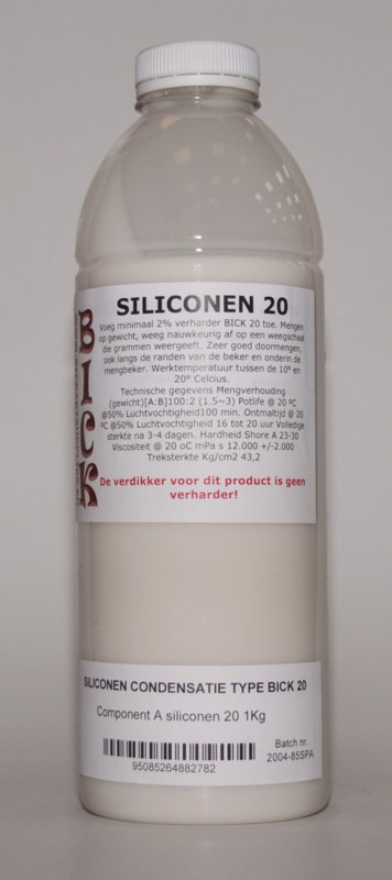 Silikon oder Silikonkautschuk BICK 20 pro 5 kg ohne Härter