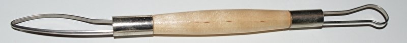 Mirette-Gewinde GA03 mit doppelseitigem Holzgriff 20 cm