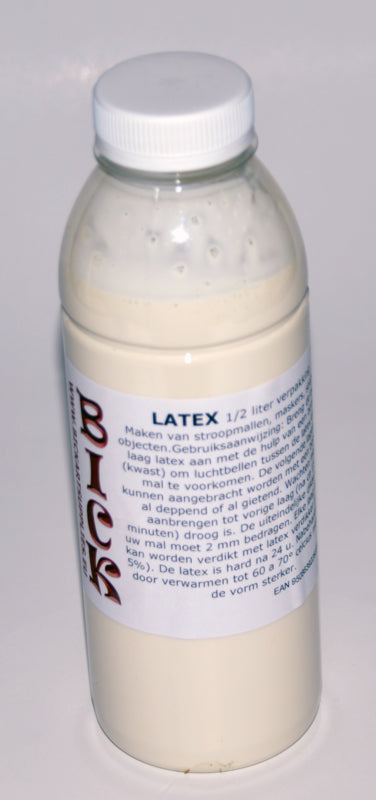 Latex natural or liquid rubber 1/2 litre packaging