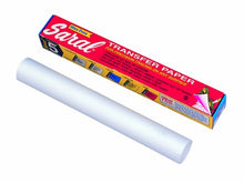 Lade das Bild in den Galerie-Viewer, Saral Transfer (Tracing) Paper 12 in. x 12 ft. (304 x 3.35 Meters)) roll white for reverse work on dark background (japan import)
