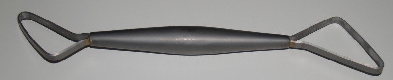 Mirette Edelstahl mit Stahlschneide, doppelseitig 27cm