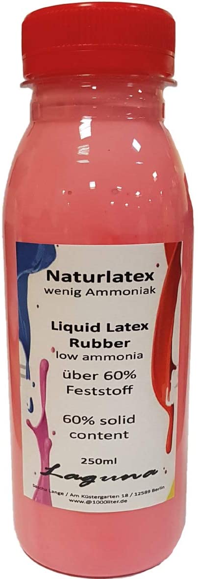 Latex liquide 250ml pré-coloré rouge Givul, pré-vulcanisé artiste maquilleur artisanal latex lait latex