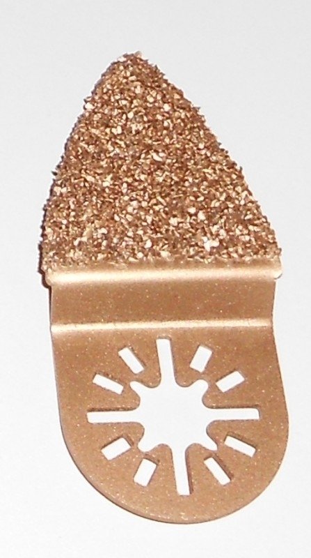 Multitool-Schleifdreieck klein, mit Hartmetallkorn bedeckt