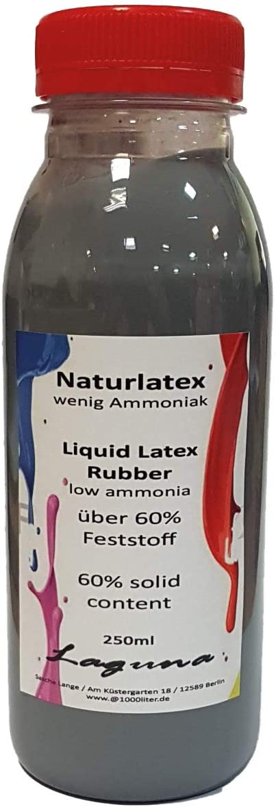 Latex liquide 250ml pré-coloré noir Givul, pré-vulcanisé artiste maquilleur artisanal latex lait latex