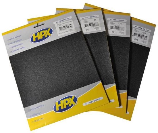 HPX Schleifpapier Pack 4 Stück - P80