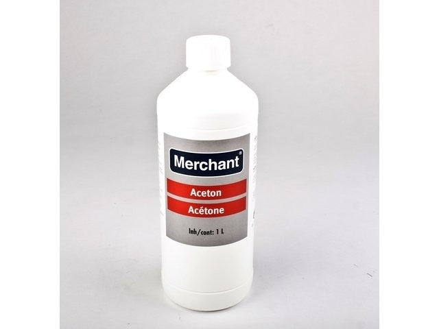 Acetone 1 litre container.