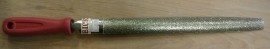 Diamond stone file half round 30 cm long